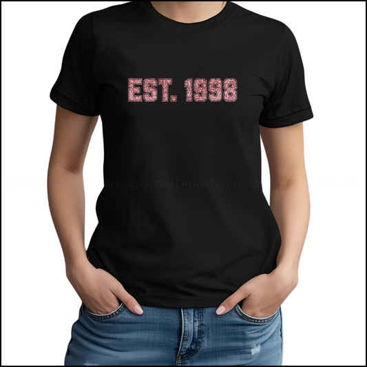 College Varsity Font T-Shirt - Custom Text