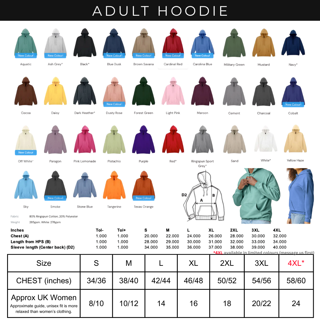 Custom Text Hoodie