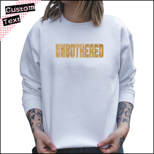 College Varsity Font Sweatshirt - Custom Text